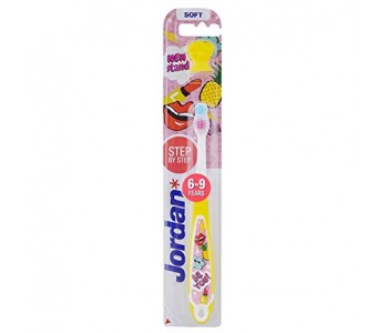 JORDAN KIDS TOOTHBRUSH WITH STAND 6-9 YEARS 1 PC